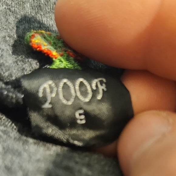 Poof! Charcoal Gray Kids Leggings - Picture 2 of 8